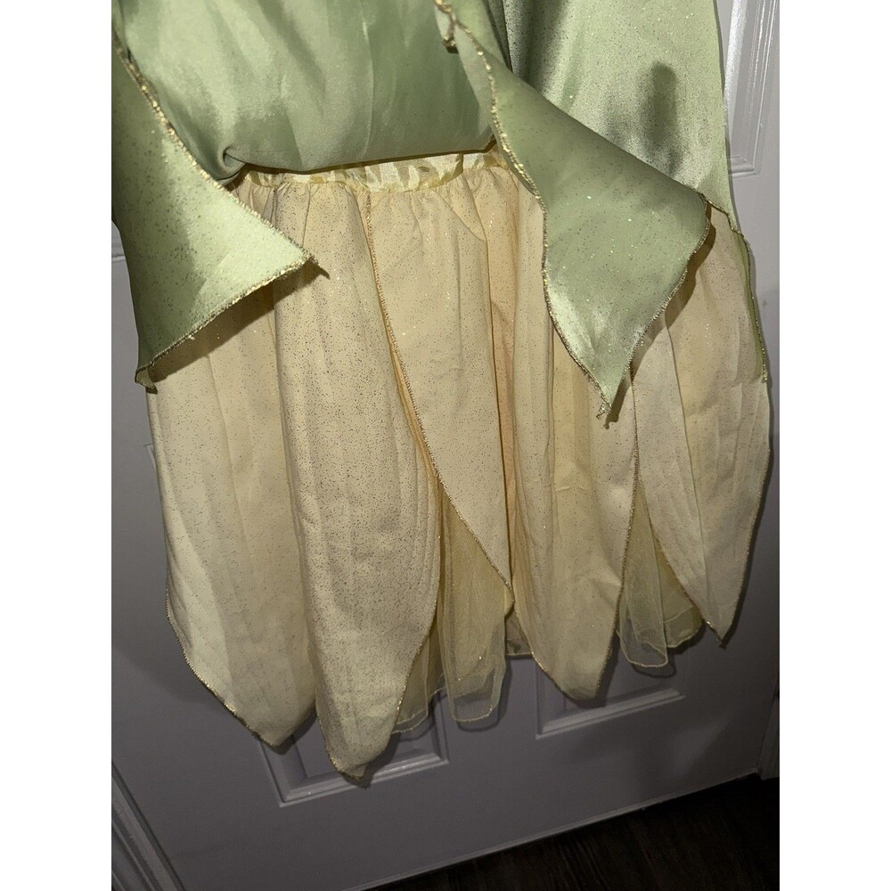 Disney Princess & the Frog Tiana Deluxe Costume Dress Size 7/8 Years Rare Style - Picture 7 of 12